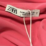 ZARA Pink Drape Front Tank Top,Cami with Low Strappy Back. Photo 6