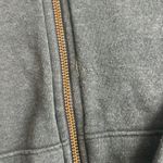 Aviator Nation  4 Bolt Relaxed Hoodie Zip Up in Charcoal Grey and Mint Photo 4