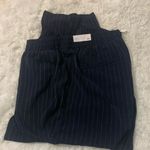 Lane Bryant Ladies Ankle Mid Rise Dress Pants NWT Sz 26 Navy w/Pin Stripes Photo 1