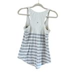 Lululemon Run First Base Small Green White Striped Tank Photo 2