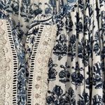 Miss June bohemian mirror detail block print mini dress Blue Size M Photo 3