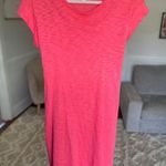 J.Crew  Slub Cotton T-Shirt Dress Bright Pink Lounge Travel Resort Vaca Summer M Photo 0