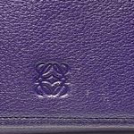 Loewe Purple Bifold Continental Wallet w/ Anagram - Preowned Photo 6