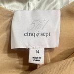 Cinq a Sept Lauri Mini Dress Women's Plus 14 Ivory Sequin Silk Strappy Lace Up Photo 6