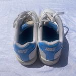 Nike court royale white and blue lace up shoes Photo 3