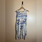 Jams World Vintage  Blue Floral‎ Abstract Women's Midi Dress Photo 1