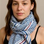 Tommy Hilfiger , red, white and blue scarf silk Photo 1