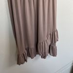 Amazon NWOT Beeuniq Beige Ruffle Short Sleeve Dress sz M Photo 2