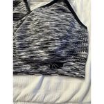 Racerback Sports Bra Gray Black Women's Small Padded Athletic Athlete Photo 2