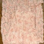XScape 3D Floral Lace Maxi Dress Peach Formal Gown Size 14 Elegant Statement Photo 6