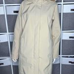 Mondetta  Raincoat Hooded Longline Soft Shell Warm Beige Coat Size Medium Photo 13