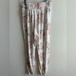 Alya  Pink White Floral Pajamas Long Sleeve And Pants Size Large Photo 5