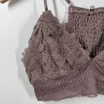 Listicle Womens Floral Purple Halter Bralette Padded Size M Whimsigoth Fairy Photo 2