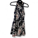 B Darlin B. Darlin for and glare blue with flower print mockneck dress size 11/12 Photo 3