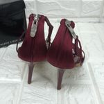 Valerie Stevens New  DECO fancy berry heels with rhinestones size‎ 8 Photo 3
