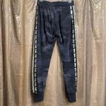 PINK - Victoria's Secret  gray army print silver sequin bling joggers, XS EUC Photo 3