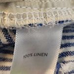 J. Jill Blue and White Striped Cropped Wide Leg Linen Pants Size XL Tall Photo 7