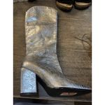 Steve Madden Women's Gray Croft Pointed Toe Cowgirl Boot Silver Size 7.5M NEW Photo 2