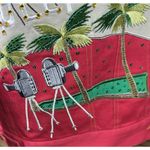 Diane Gilman  Red Denim Jean Jacket Hollywood Star Sequin Embroidered Rhinestones Photo 8