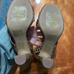 Madewell New  Tonia Calf Hair Leather Heel sandals size 6 animal print 90s Photo 4