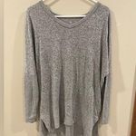 SO  Medium cozy tunic grey long sleeve top Photo 0