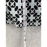 Talbots Women's Coverup Size Small 3/4 Sleeve 100% Cotton Blue Black Geometric Photo 4