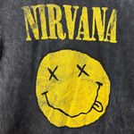 Nirvana Nevermind Smiley Face mineral wash grunge Tshirt size large Photo 1