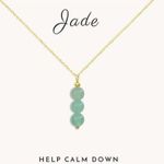 Calming & Serenity Jade Gold Necklace For Women Photo 4