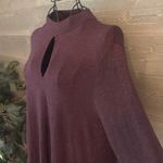 American Eagle  keyhole, long sleeve mock neck blouse Photo 1