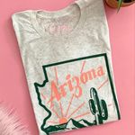 Kaeraz The Arizona Tee Heathered Oatmeal Graphic Printed T Photo 1