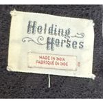 Holding Horses Womens Shirt Dress Button Up Sleeveless Knee length Black Size 8 Photo 4