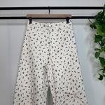 ZARA  The Marine Straight Crop Wide Leg Pants Floral Print size 6 Photo 4