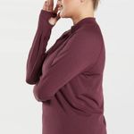 Gymshark NWOT  Vital Seamless 2.0 1/2 Zip Pullover - Baked Maroon Marl Size XS Photo 5