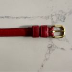 Coach Leather Belt with Brass Buckle in Red Size 26 / XS Photo 3