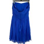 J.Crew Blue Strapless Silk Bridesmaid Dress Size 8 Photo 4