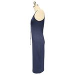 Derek Lam 10 Crosby Navy Lace-Up Midi Dress Medium Photo 2