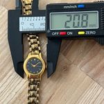 Seiko  Vintage Ladies Watch Black Dial Gold-Tone Bracelet, Case, Hands, Markers Photo 10