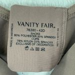 Vanity Fair  Bra 42D Full‎ Coverage Smoothing T Shirt Underwire Taupe Beige Lace Photo 1