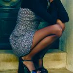 ZARA NWT TEXTURED MULTICOLORED Metallic thread &sequin bling tweed short dress L Photo 4