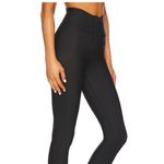 We Wore What  chocolate brown lace up leggings Photo 1