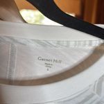 Garnet Hill Boxy Tunic Gray White Tee Size Small Photo 3