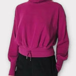 Sweaty Betty  Sweater Womens 10 Amaranth Pink Melody Luxe‎ Fleece Pullover Photo 0