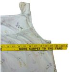 Lightweight Floral Print Button Front Nightgown with Lace Trim Size L Green Photo 7