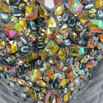 Jovani Pewter Mesh Beaded Strapless Prom Gala Pageant Evening Mermaid Gown 0 Photo 5