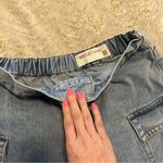 Denim Blue Women's Cargo Shorts Size M Photo 2