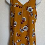 Fortune + Ivy Mustard Floral Sleeveless Tank Top Size Small Photo 0