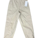 Athleta  Beige Khaki Cascade High Rise Cargo Poplin Pants size XXS 2XS NEW Tags Photo 0