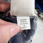 Chico's  3 US 16 18 Easy Button Shirt Print Silky Floral Top Navy Floral Pattern Photo 7