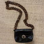 Princess Polly  Black mini crocodile faux leather shoulder crossbody purse Photo 5