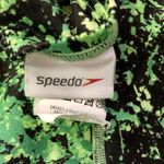 Speedo  Green Black Bathing Suit Womens 30 Used One Piece Racerback Photo 7